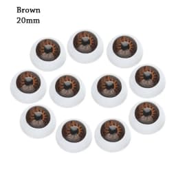 10Pcs 12mm/20mm Funny Plastic Doll Safety Eyes Animal Toys Puppet Making Dinosaur For BJD Doll Round Eyes DIY Craft Accessories