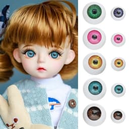 10Pcs 12mm/20mm Funny Plastic Doll Safety Eyes Animal Toys Puppet Making Dinosaur For BJD Doll Round Eyes DIY Craft Accessories