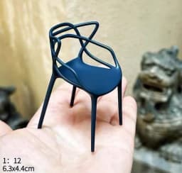1:12 Dollhouse European Furniture Decorative Miniatures Scene Mini Chair New Diy Miniature Dollhouse Accessories