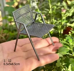 1:12 Dollhouse European Furniture Decorative Miniatures Scene Mini Chair New Diy Miniature Dollhouse Accessories