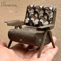 1:12 Dollhouse European Furniture Decorative Miniatures Scene Mini Chair New Diy Miniature Dollhouse Accessories