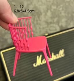 1:12 Dollhouse European Furniture Decorative Miniatures Scene Mini Chair New Diy Miniature Dollhouse Accessories