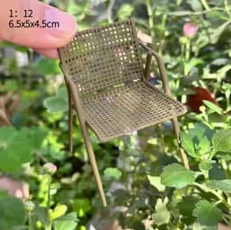 1:12 Dollhouse European Furniture Decorative Miniatures Scene Mini Chair New Diy Miniature Dollhouse Accessories