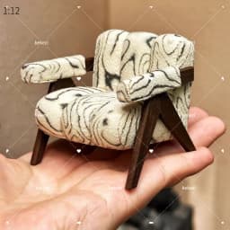 1:12 Dollhouse European Furniture Decorative Miniatures Scene Mini Chair New Diy Miniature Dollhouse Accessories
