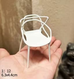 1:12 Dollhouse European Furniture Decorative Miniatures Scene Mini Chair New Diy Miniature Dollhouse Accessories
