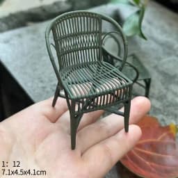 1:12 Dollhouse European Furniture Decorative Miniatures Scene Mini Chair New Diy Miniature Dollhouse Accessories