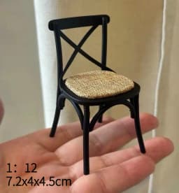 1:12 Dollhouse European Furniture Decorative Miniatures Scene Mini Chair New Diy Miniature Dollhouse Accessories