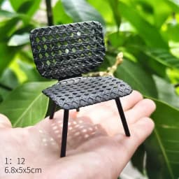 1:12 Dollhouse European Furniture Decorative Miniatures Scene Mini Chair New Diy Miniature Dollhouse Accessories