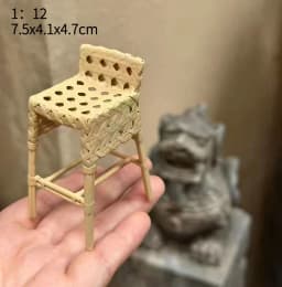 1:12 Dollhouse European Furniture Decorative Miniatures Scene Mini Chair New Diy Miniature Dollhouse Accessories
