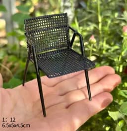 1:12 Dollhouse European Furniture Decorative Miniatures Scene Mini Chair New Diy Miniature Dollhouse Accessories