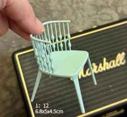 1:12 Dollhouse European Furniture Decorative Miniatures Scene Mini Chair New Diy Miniature Dollhouse Accessories