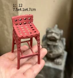 1:12 Dollhouse European Furniture Decorative Miniatures Scene Mini Chair New Diy Miniature Dollhouse Accessories