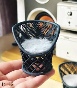 1:12 Dollhouse European Furniture Decorative Miniatures Scene Mini Chair New Diy Miniature Dollhouse Accessories