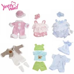 Yeezwood Doll Clothes for 12inch 30cm Reborn Doll Outfit Accessories Skirt Dress Sweater for Baby Dolls Toys Accessories Clothes