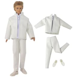 1 Set Doll Clothes Leather Clothing Outfit for 12 Inch Ken Doll Many Style for Choice 05