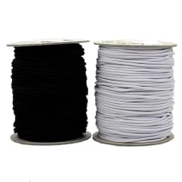 Wamami Black/White Round Elastic Cord String Set Ball Jointed Doll DIY 1-3mm
