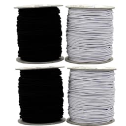 Wamami Black/White Round Elastic Cord String Set Ball Jointed Doll DIY 1-3mm