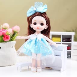 17cm BJD Doll Girl DIY Dressing Princess Toy Adjustable 13 Joint Doll Girl Toy Set Simulated Princess Changing Toys Girls Gifts