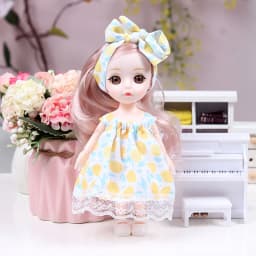 17cm BJD Doll Girl DIY Dressing Princess Toy Adjustable 13 Joint Doll Girl Toy Set Simulated Princess Changing Toys Girls Gifts