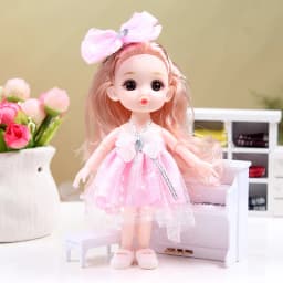 17cm BJD Doll Girl DIY Dressing Princess Toy Adjustable 13 Joint Doll Girl Toy Set Simulated Princess Changing Toys Girls Gifts