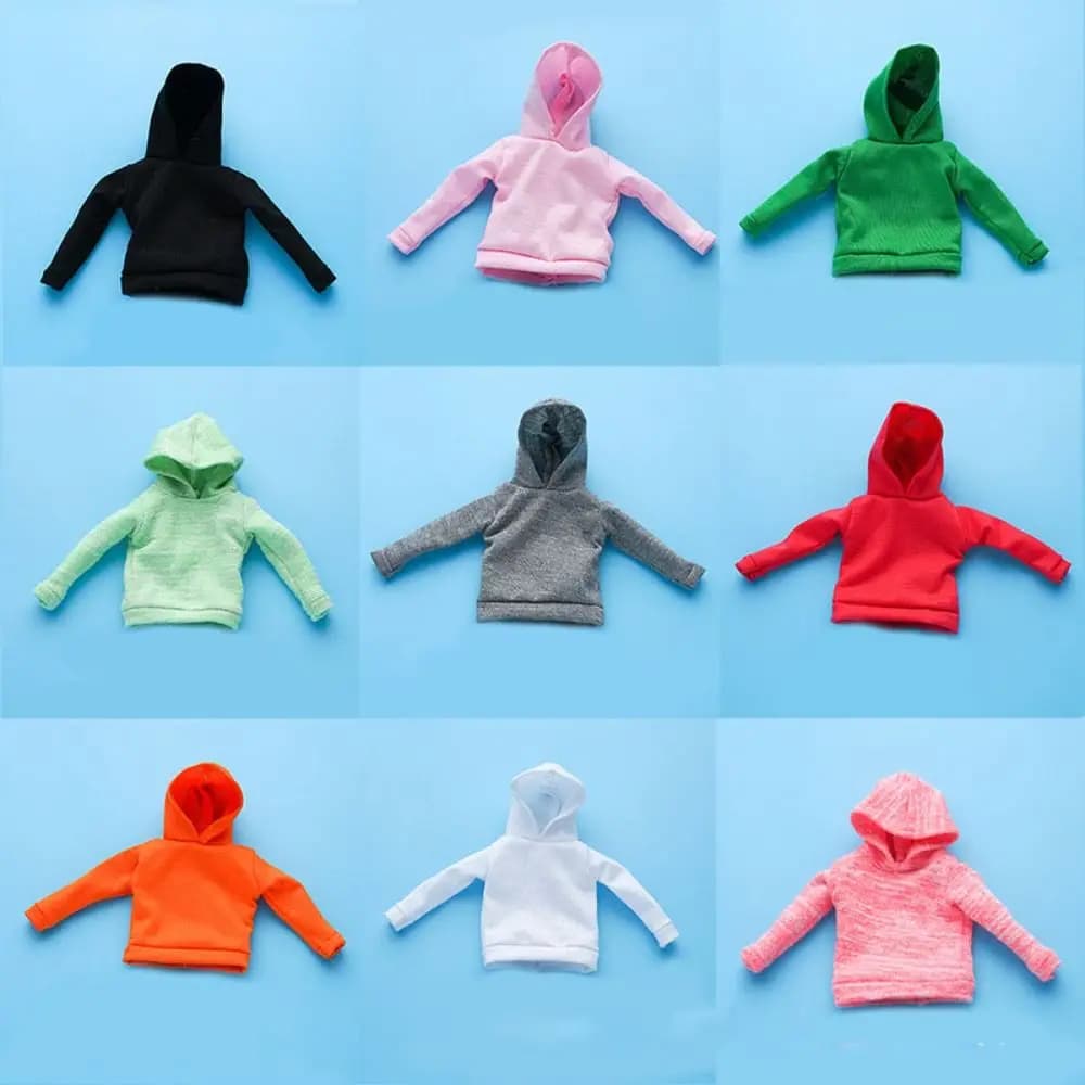Fashion Doll Hoodies Doll Sweater Clothes for 30cm Doll Casual Wears 1/6 Dolls Sport Tops Party Clothes Accessories Kids Toys