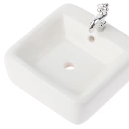Dollhouse Bathroom Sink 1:12 Miniature Ceramic Wash Basin Bathroom Sink Model Simulation Accessory for Dollhouse White
