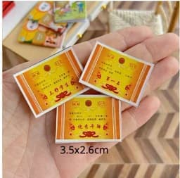 DollHouse Wooden Oil Paint Box Color Pencil Crayon Model Set Utility Knife Glue Stapler Origami Math School Accessories Bjd Doll