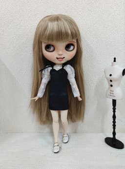 New Blyth long T-shirt+Lace Skirt Barbies DressDoll Blyth Doll Clothes Princess Dress For Ymy Licca Azones Ob24 Ob27 Fr Doll