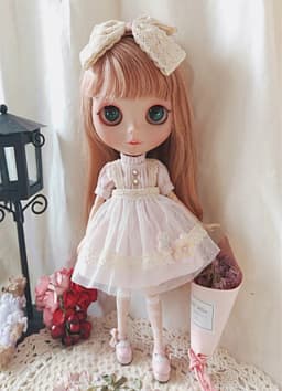 New Blyth long T-shirt+Lace Skirt Barbies DressDoll Blyth Doll Clothes Princess Dress For Ymy Licca Azones Ob24 Ob27 Fr Doll