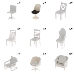 1:20 Dollhouse Simulation Small Sofa Stool Chair Furniture Model Toys Doll House Decor Furniture Toys Dollhouse Accessories