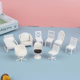 1:20 Dollhouse Simulation Small Sofa Stool Chair Furniture Model Toys Doll House Decor Furniture Toys Dollhouse Accessories