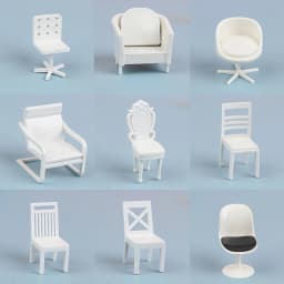 1:20 Dollhouse Simulation Small Sofa Stool Chair Furniture Model Toys Doll House Decor Furniture Toys Dollhouse Accessories