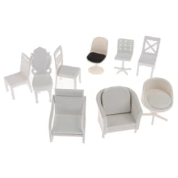 1:20 Dollhouse Simulation Small Sofa Stool Chair Furniture Model Toys Doll House Decor Furniture Toys Dollhouse Accessories