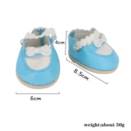 8.5cm Bow Princess Doll Shoes Pink Pu Leather Cute Shoes For StellaLo Doll 1/3 BJD Toy Bear Plush Toys' Shoes Accessories