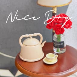 1Pc 1:12 Miniature Teapot Tea Kettle Dollhouse Kitchen Food Accessories Dolls House Kitchen Furniture Teapot