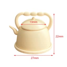 1Pc 1:12 Miniature Teapot Tea Kettle Dollhouse Kitchen Food Accessories Dolls House Kitchen Furniture Teapot