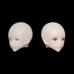 New 1/3 Bjd Head PVC No Makeup Boy Doll's Accessories Practice Makeup Toys