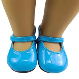 Girls Dolls Shoes Round Toe PU Princess Dress Shoes American Newborn Shoe Baby Toys Fit 43 Cm Baby Dolls