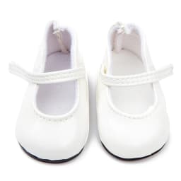 Girls Dolls Shoes Round Toe PU Princess Dress Shoes American Newborn Shoe Baby Toys Fit 43 Cm Baby Dolls