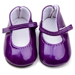 Girls Dolls Shoes Round Toe PU Princess Dress Shoes American Newborn Shoe Baby Toys Fit 43 Cm Baby Dolls