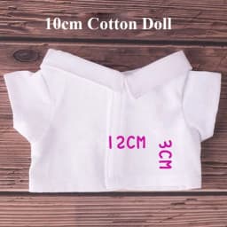 10/20cm Doll Clothes Versatile Tops Lapel Shirt Fashion Stripe Blouse For Cotton Stuffed Dolls Toys Accessories Idol Doll Outfit