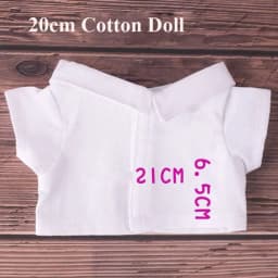 10/20cm Doll Clothes Versatile Tops Lapel Shirt Fashion Stripe Blouse For Cotton Stuffed Dolls Toys Accessories Idol Doll Outfit