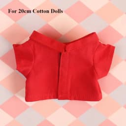 10/20cm Doll Clothes Versatile Tops Lapel Shirt Fashion Stripe Blouse For Cotton Stuffed Dolls Toys Accessories Idol Doll Outfit