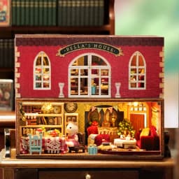 Doll House Mini Doll DIY Kit for Making Room Toys, Home Bedroom Decoration with Furniture, Wooden Crafts, 3D Puzzle, Girl's Birt