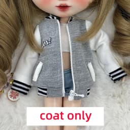 Blyth Clothing Fashion Jacket Casual Jacket Baseball Coat for Azone OB22 OB24 YMY Body Licca Ob27 YMY Doll Accessories