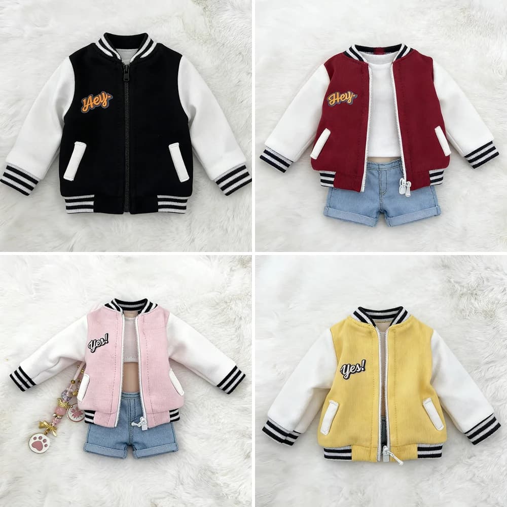 Blyth Clothing Fashion Jacket Casual Jacket Baseball Coat for Azone OB22 OB24 YMY Body Licca Ob27 YMY Doll Accessories