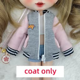Blyth Clothing Fashion Jacket Casual Jacket Baseball Coat for Azone OB22 OB24 YMY Body Licca Ob27 YMY Doll Accessories
