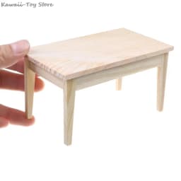 1/12 Mini Dining Table Furniture Model Toys For Doll House Decoration 1/12 Dollhouse Miniature Accessories