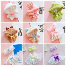 10cm Cotton Doll Clothes Lovely Plush Suits Dresses Clothing Doll Accessories Cultivate Hands-on Ability Children's Gift Toys