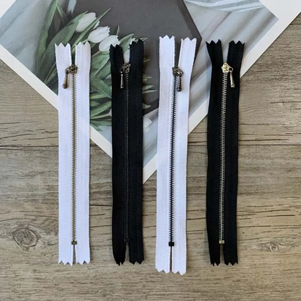 Doll Clothing Zipper Mini Zipper DIY Handmade Sewing Scrapbooking Garment Applique DIY Doll Clothes Accessory Length 10cm/12cm